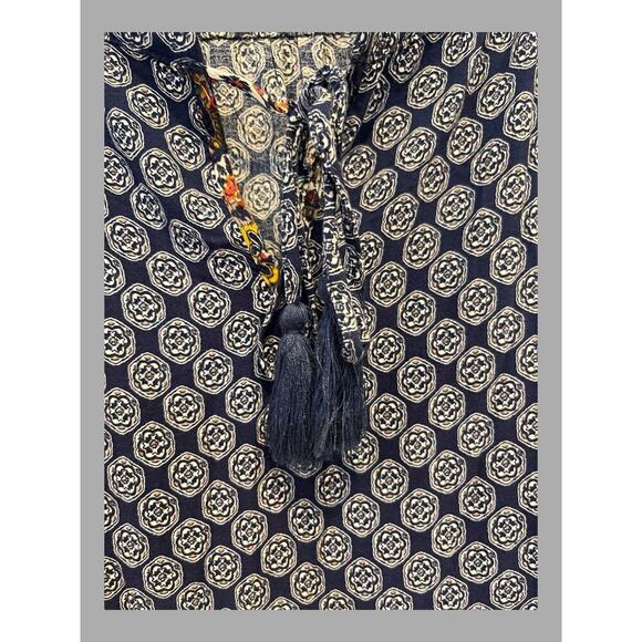 Anthropologie Flying Tomato Boho Dress Medium Blue - Picture 6 of 6